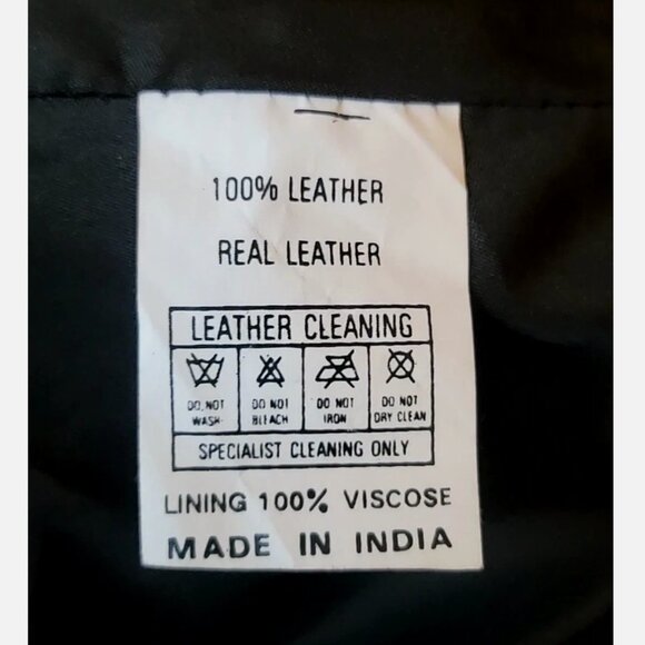 Vintage Real Leather Sequin Beaded Jacket Skirt Set Women XL Biker Western Disco - Picture 16 of 16